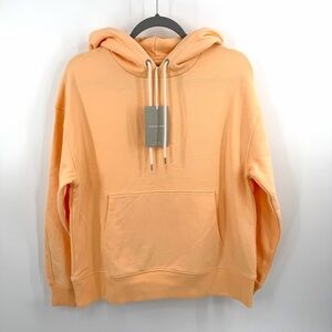 Everlane 100% Organic Cotton Track Hoodie in apricot Size XS